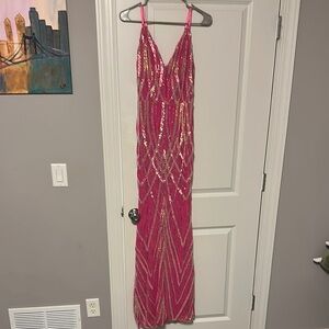 Pink Sequin Dress